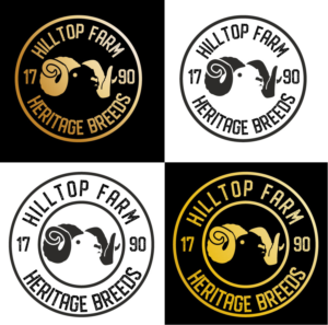 Hilltop Farm.   Heritage Breeds  1790 | Logo Design by eduard131