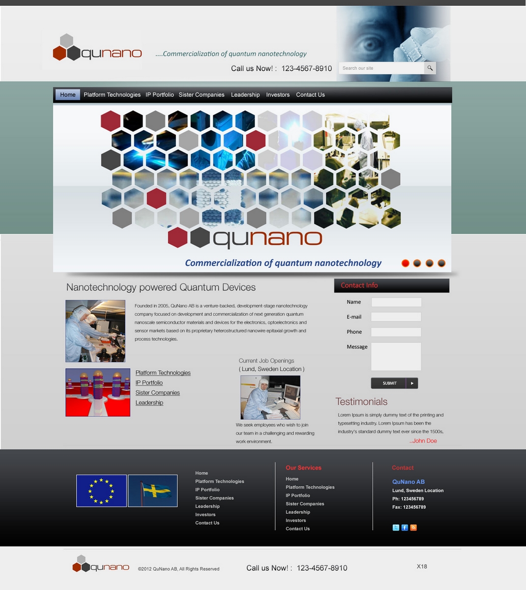 Web Design by pb for this project | Design #667322