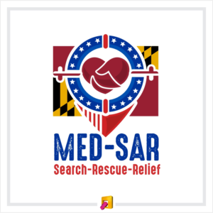 MED-SAR               Search , Rescue and Relief  | Logo Design by Sergio Medina