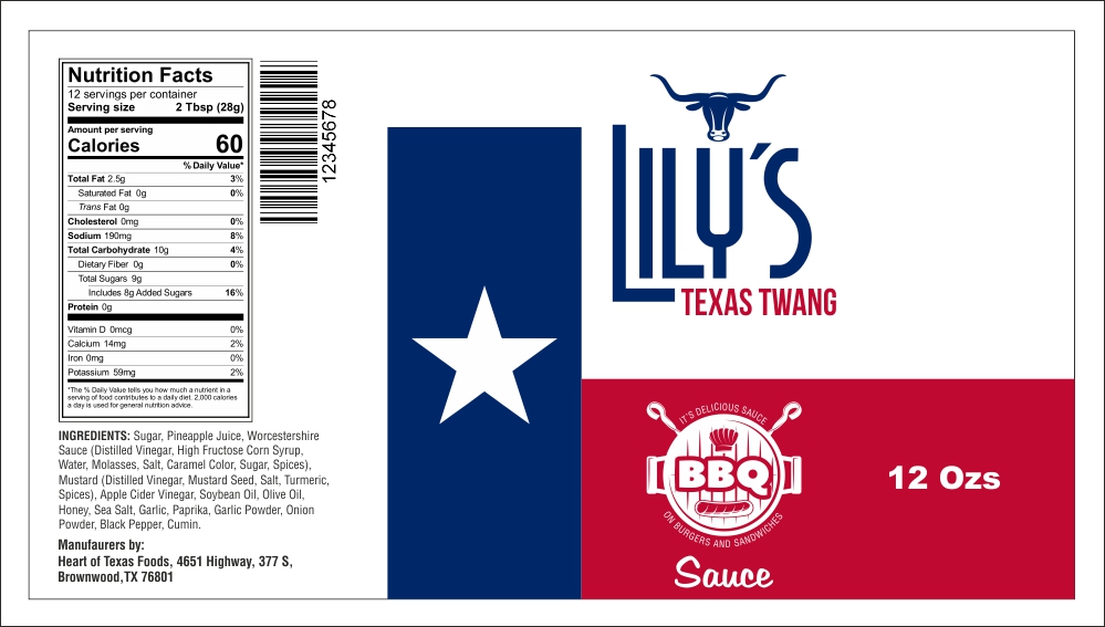 Label Design by Ramaling Belkote for Heart of Texas Foods | Design #18778503