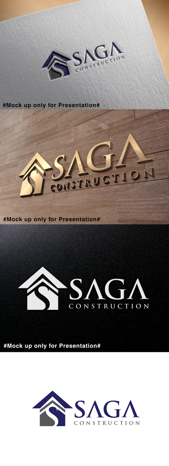 Logo Design by designmind78 for Saga Construction  | Design #18751397