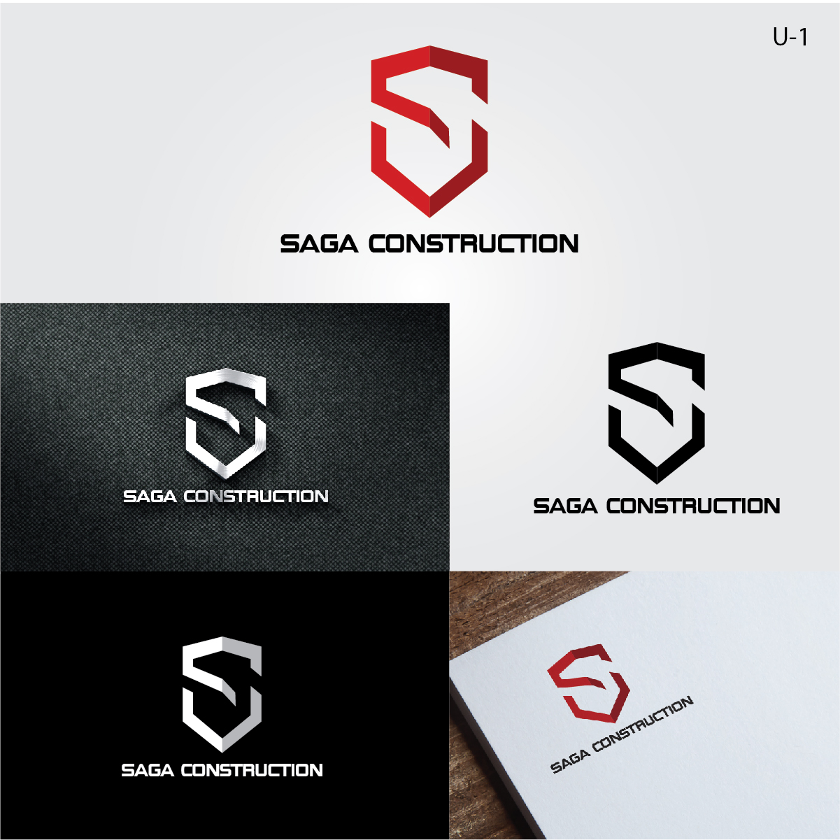 Logo Design by Usman Mahmood for Saga Construction  | Design #18760516