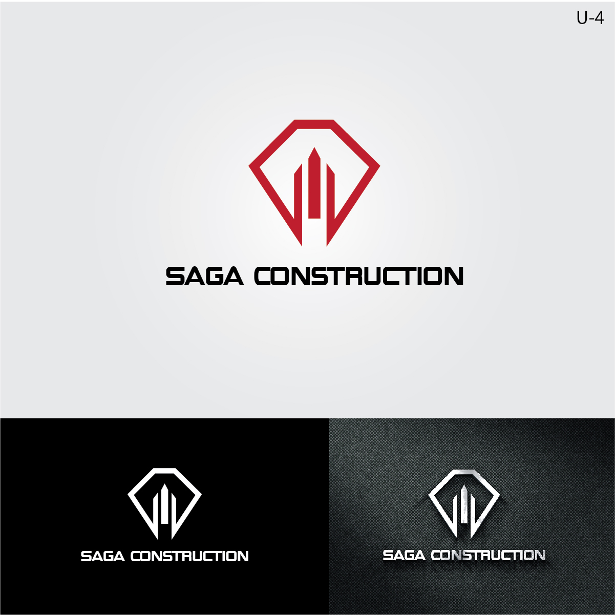 Logo Design by Usman Mahmood for Saga Construction  | Design #18823185