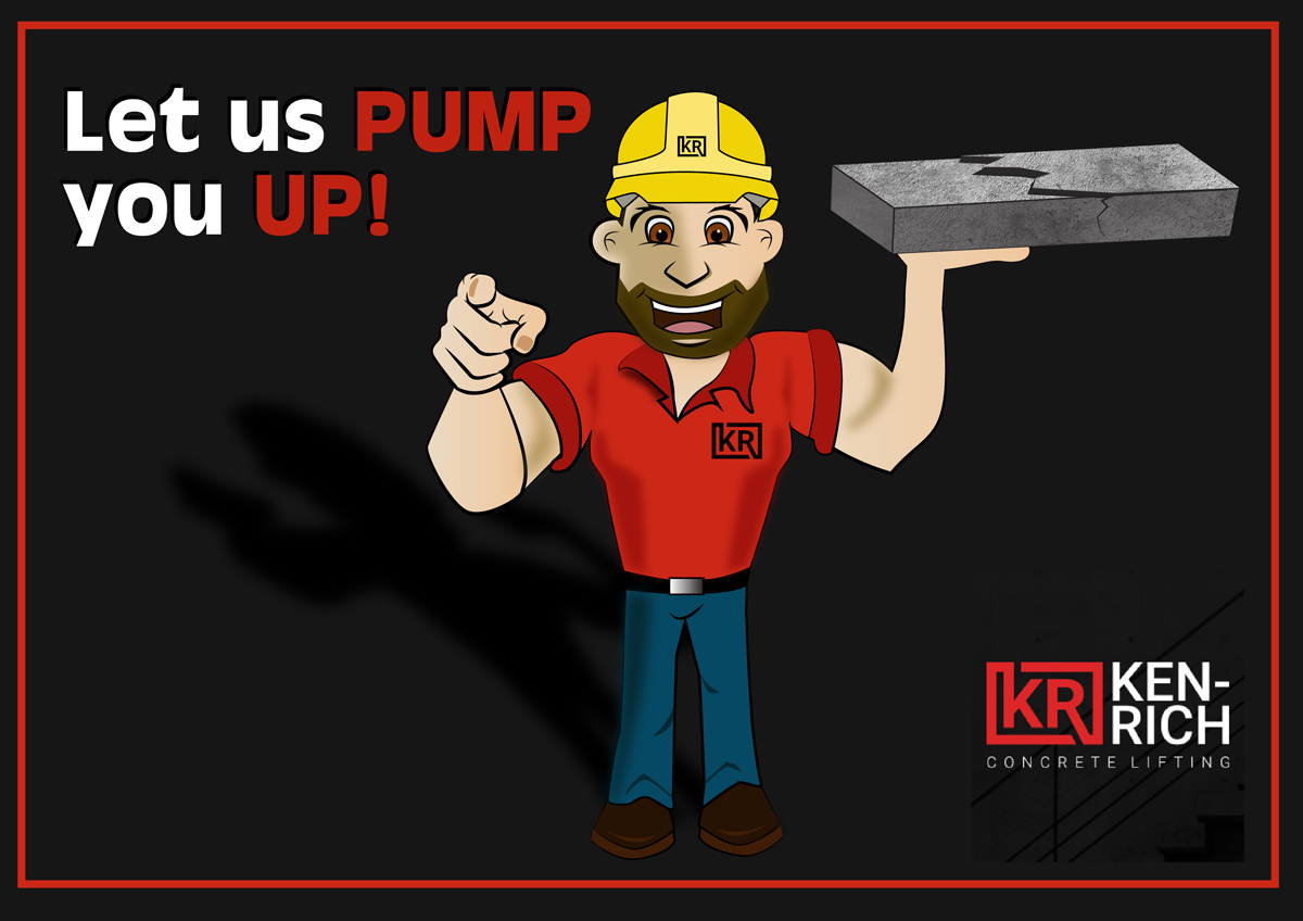 Character Design by Ross Creations for Ken-Rich Concrete Lifting | Design #18918978