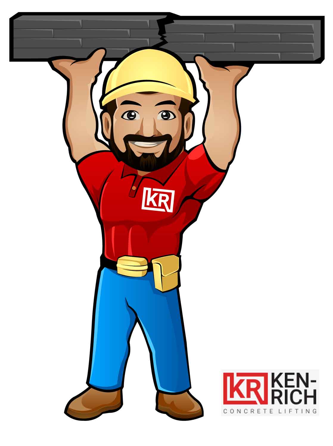 Character Design by Erkou for Ken-Rich Concrete Lifting | Design #18936935