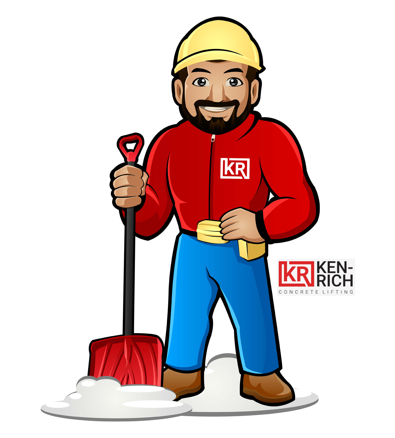 Character Design by Erkou for Ken-Rich Concrete Lifting | Design #20745169