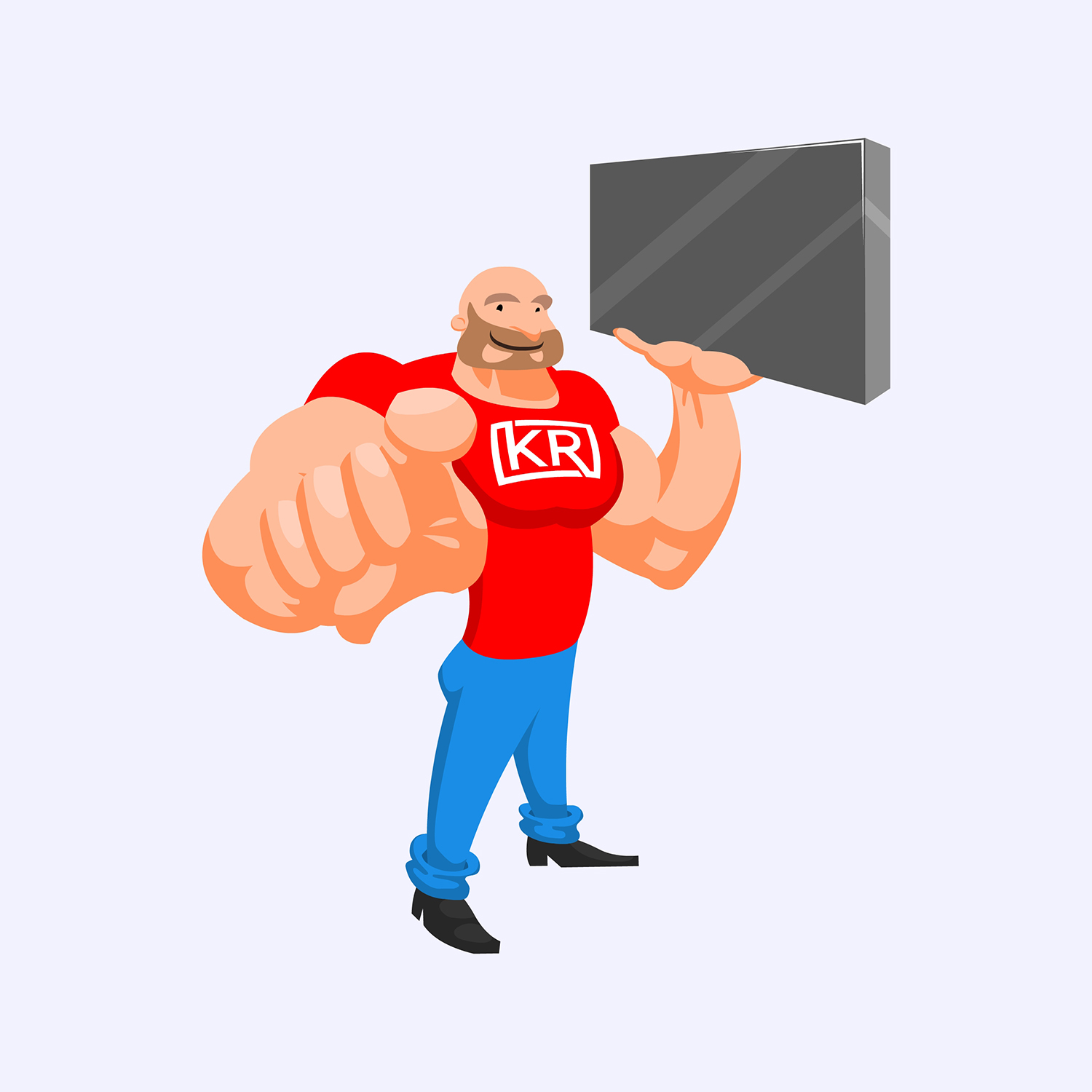 Character Design by theJangAbayz for Ken-Rich Concrete Lifting | Design #18850807