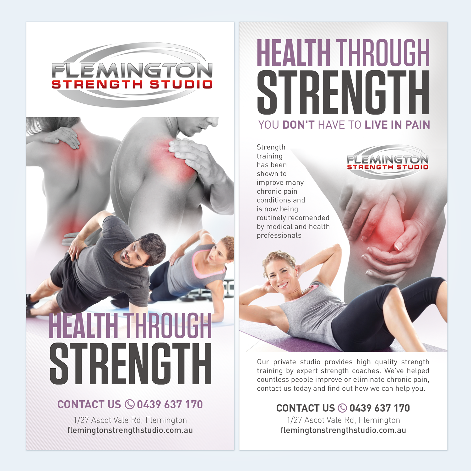 Flyer Design by nadhisa87 for Flemington Strength Studio | Design #18782206