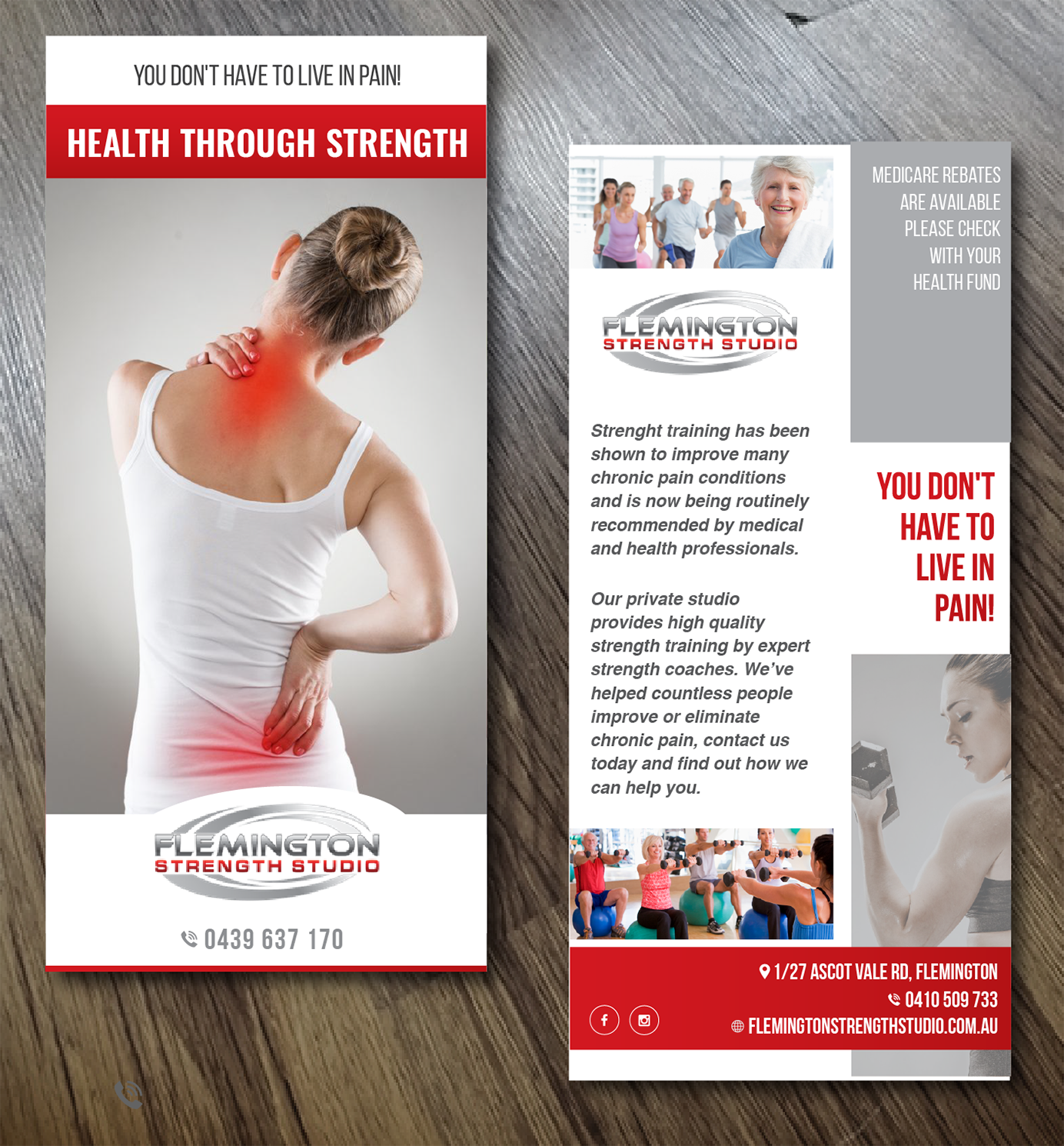 Diseño de Flyer por Alexandar para Flemington Strength Studio | Diseño #18732483