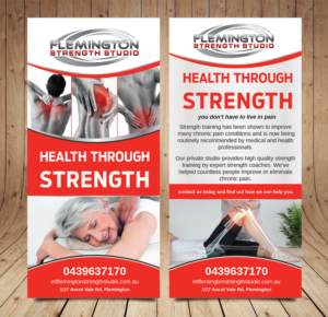Design de Flyer par nyky pour Flemington Strength Studio | Design #18712734