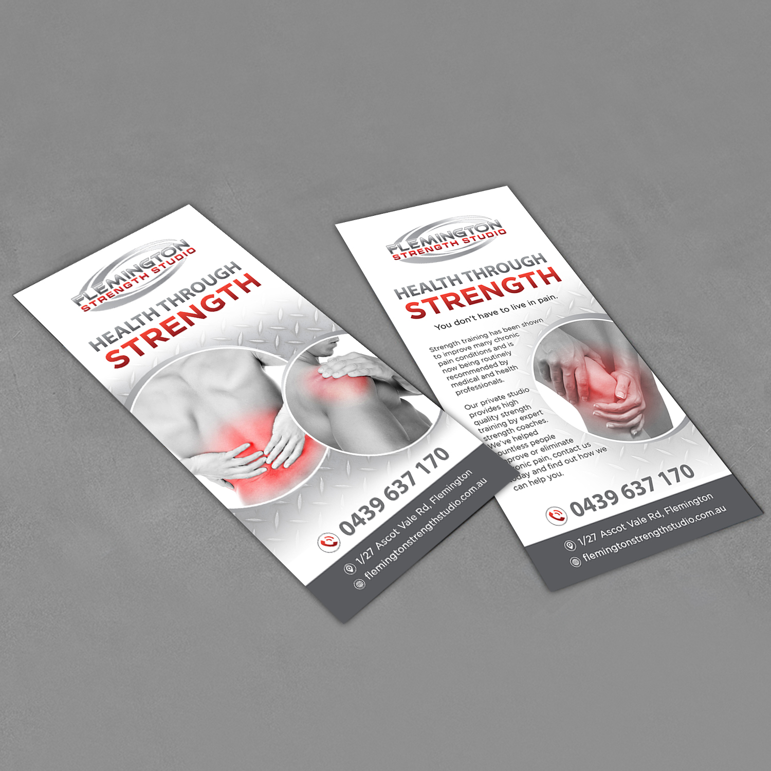 Diseño de Flyer por creative.bugs para Flemington Strength Studio | Diseño #18711051