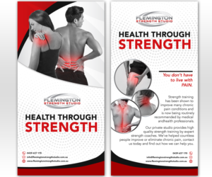 Flemington Strength Studio Chronic Pain Flyer | Design de Flyer par Luniere Designs