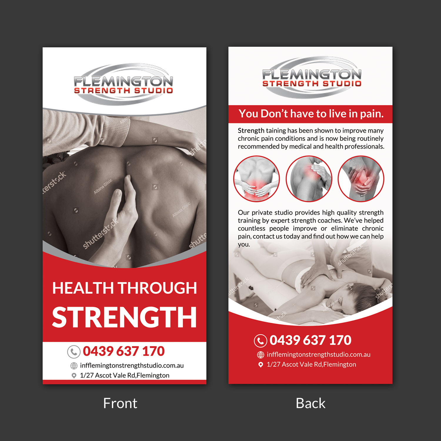 Design de Flyer par Schöpfer pour Flemington Strength Studio | Design #18696141