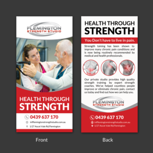 Flyer Design by Schöpfer for Flemington Strength Studio | Design: #18708191