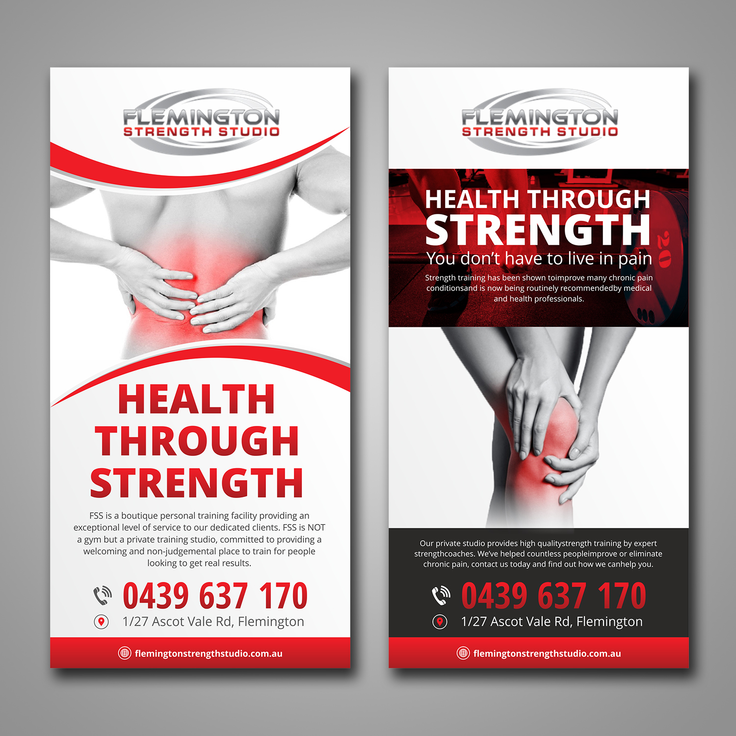 Flyer Design by Jai Shri Ram for Flemington Strength Studio | Design #18724533