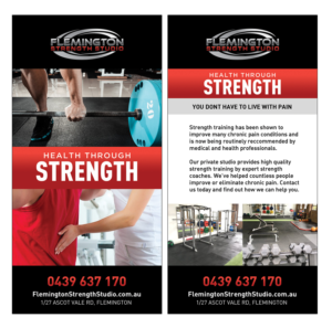 Flemington Strength Studio Chronic Pain Flyer | Design de Flyer par IG Creative Solutions
