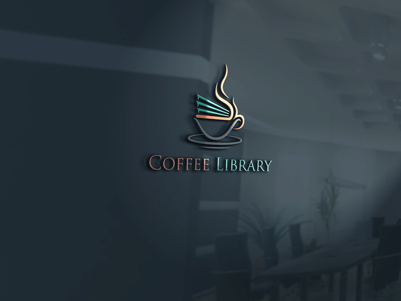 Logo Design by Partho 4 for Coffee library | Design #18706842