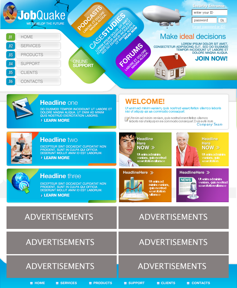 Web-Design von Urban Ad für JobQuake | Design #55610