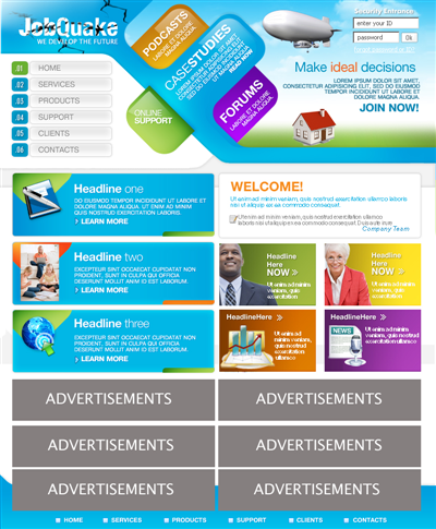 Web Design by Urban Ad for JobQuake | Design #56604