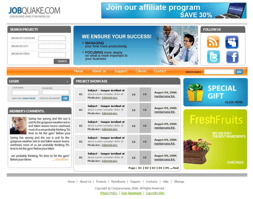 Web-Design von avdhesh für JobQuake | Design #53525