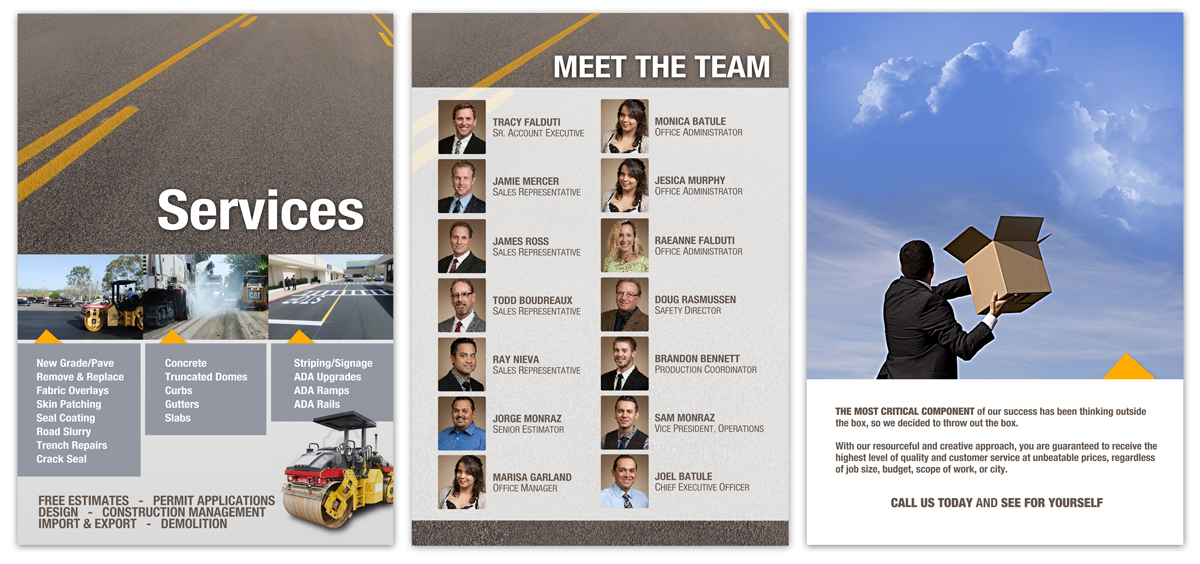 Flyer Design by D-Design for Eagle Paving | Design #660077