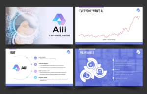 Pitch Deck Design for Startup (Aiii.io) | Graphic Design by SAI DESIGNS