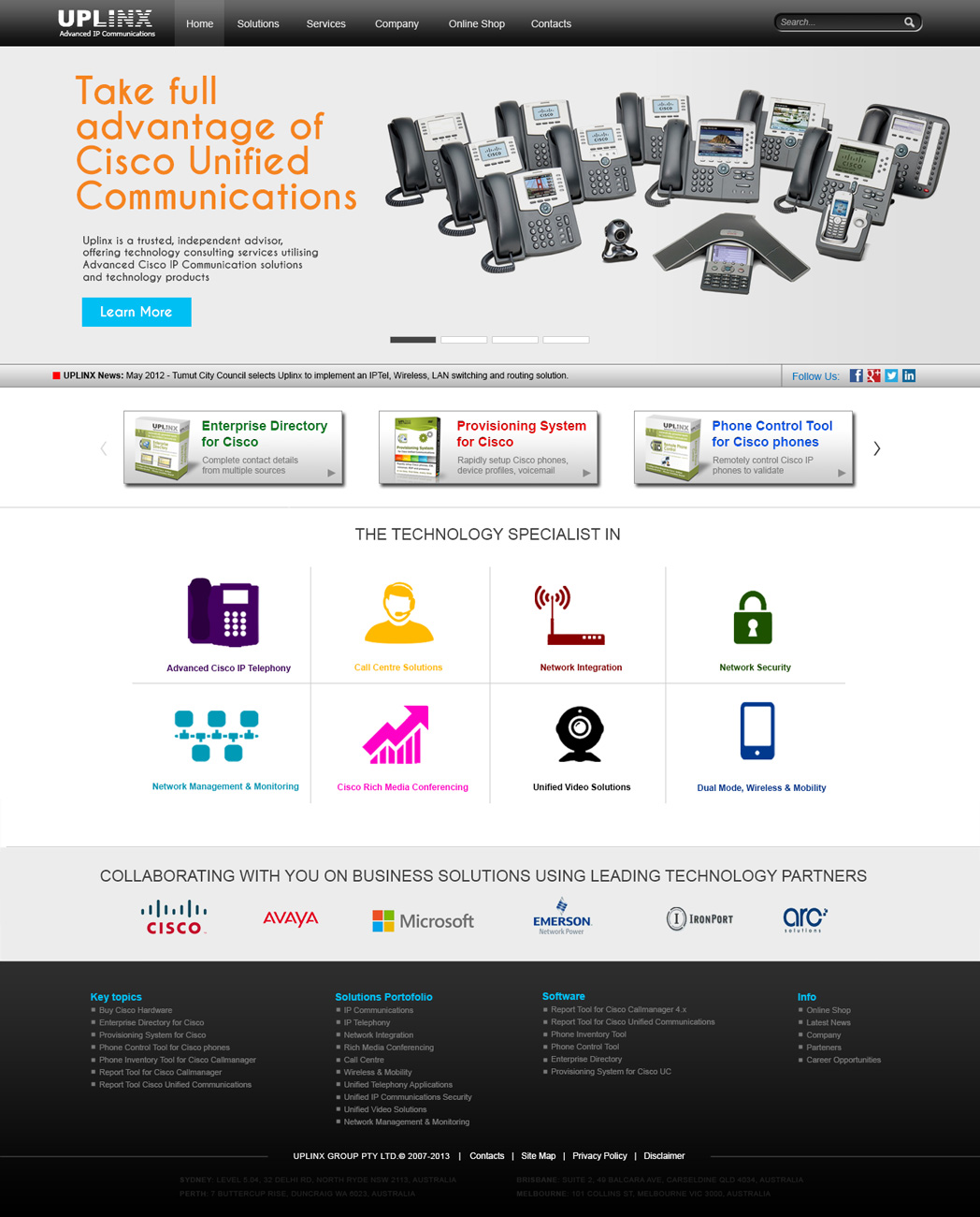 Web Design by NABS DESIGN for Uplinx | Design #2849647