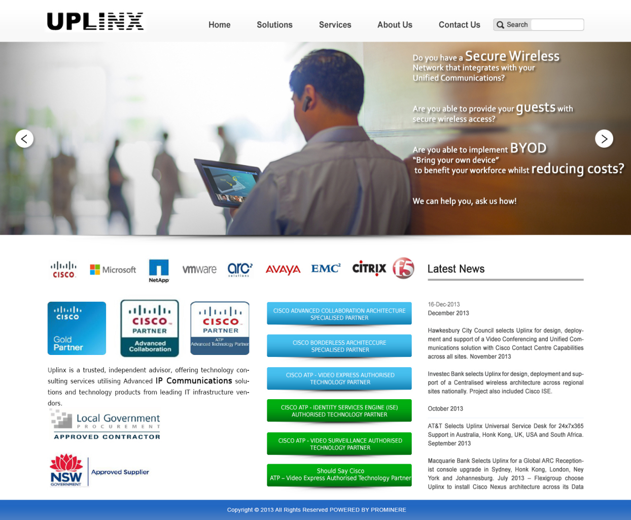Diseño Web por veeranath para Uplinx | Diseño #2855150
