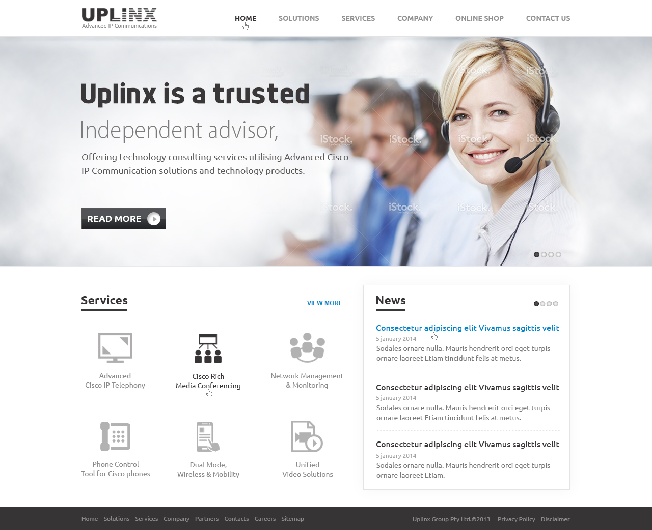 Web Design by Mayank Patel for Uplinx | Design #2835696