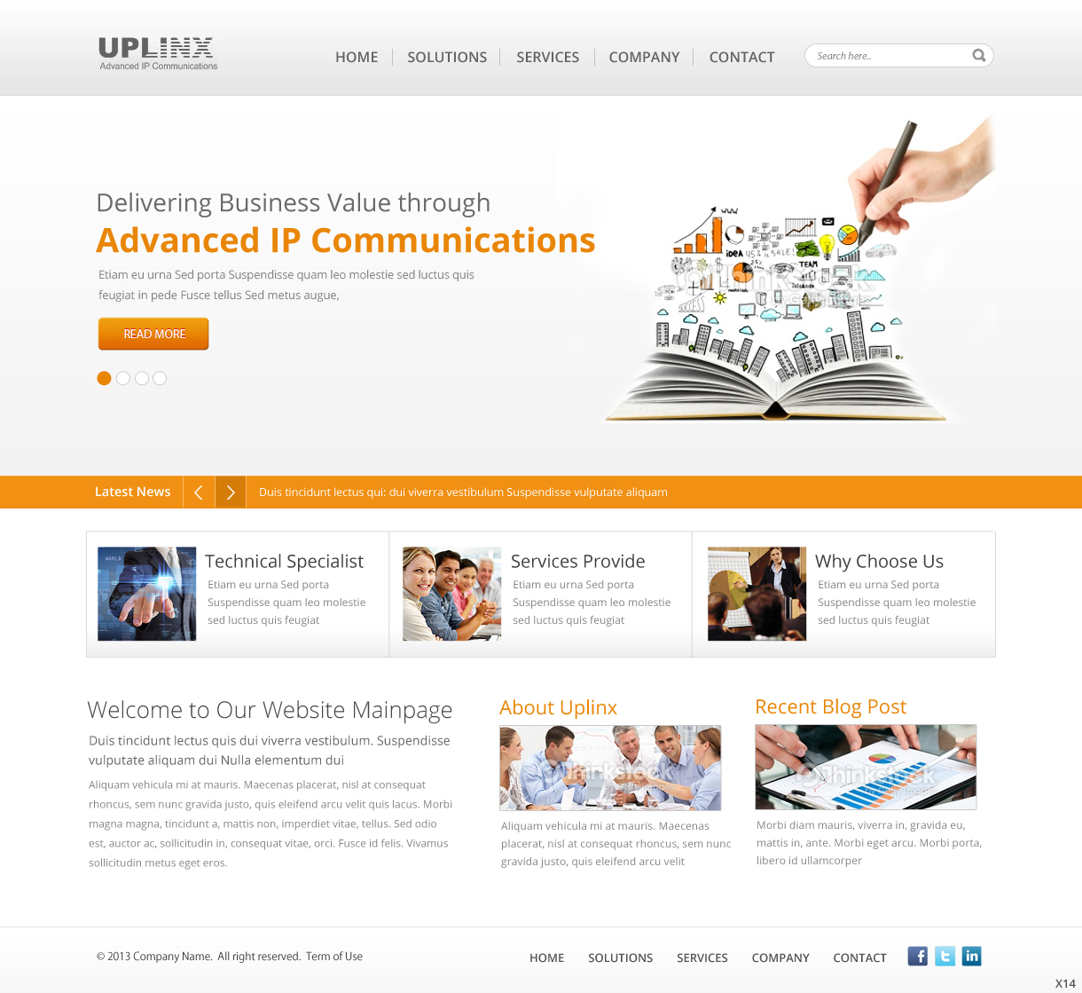 Web Design by pb for Uplinx | Design #2847016