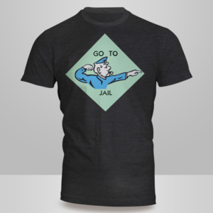 Go To Jail Monopoly Cop Shirt for Fitness Brand for First Responders | Diseño de Camiseta por Kero