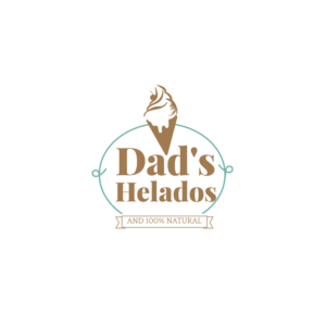 Dad's Helados   and   100% Natural | Logo Design by creativever