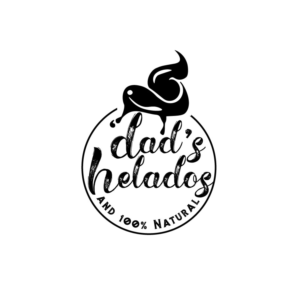 Dad's Helados   and   100% Natural | Logo Design by designstarla