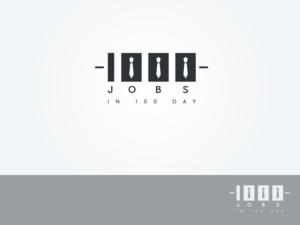 1000 JOBS IN 100 DAYS | Logo-Design von ArtCreative