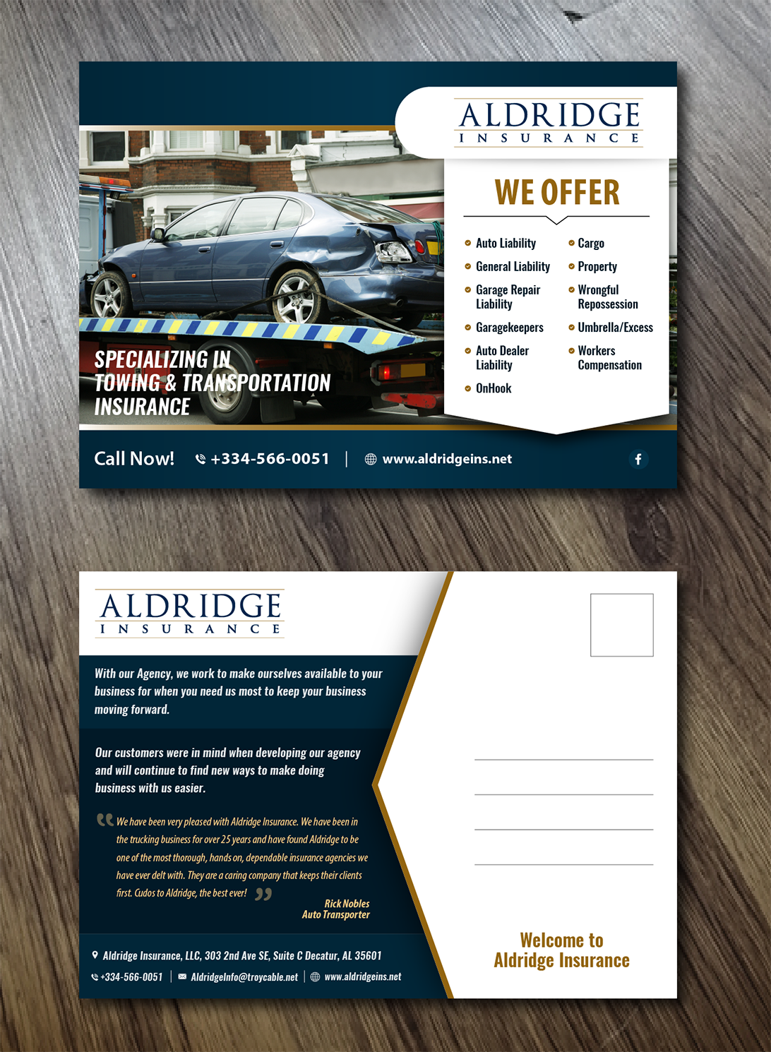 Postcard Design by Alexandar for Chase Aldridge | Design #18741276
