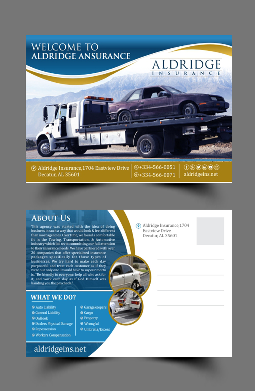 Postcard Design by ecorokerz for Chase Aldridge | Design #18720806