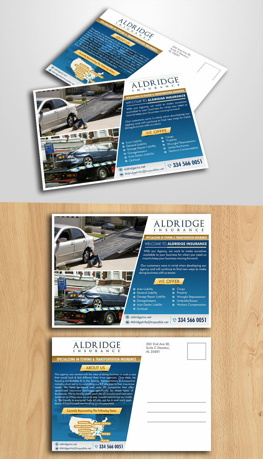 Design de Carte Postale par ecorokerz pour Chase Aldridge | Design #18727935