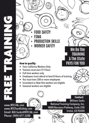 Food Safety 1-California workers only | Flyer Design by LeonFX