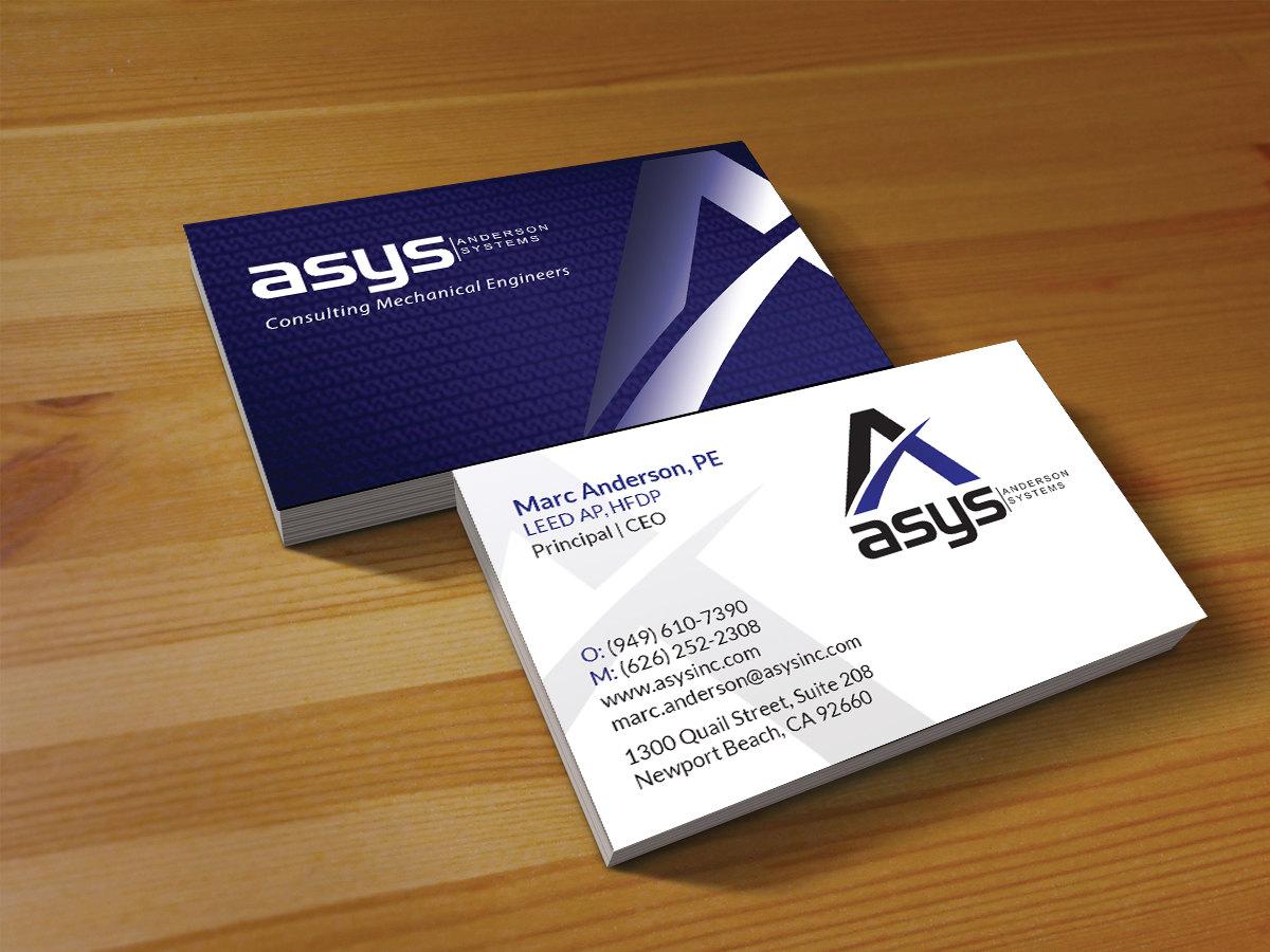 Business Card Design by Creations Box 2015 for asys, inc | Design #18831399
