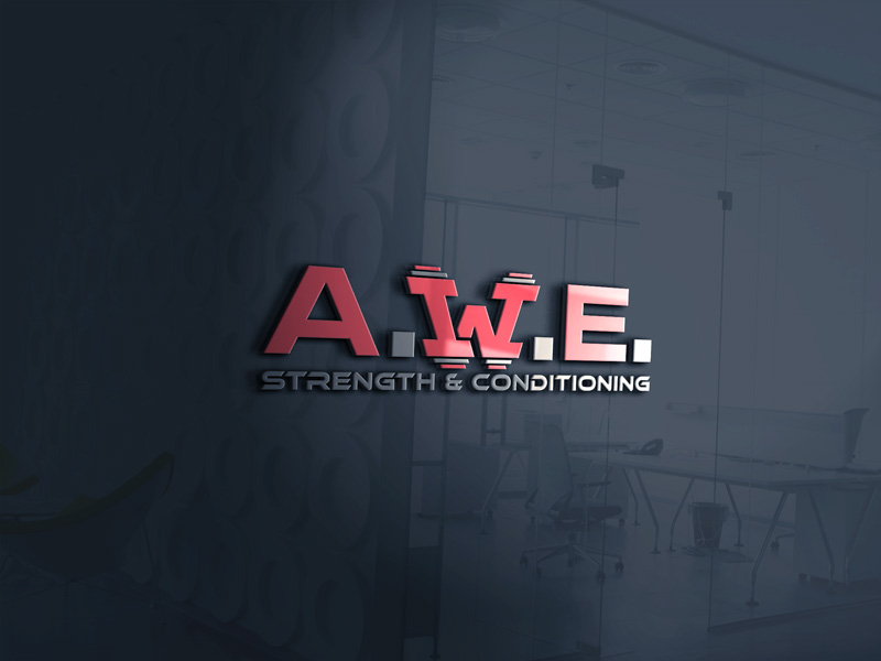 Logo Design by Banglalink 2 for A.W.E. STRENGTH AND CONDITIONING  | Design #18764738