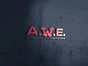 A.W.E. STRENGTH & CONDITIONING  | Logo Design by Banglalink 2