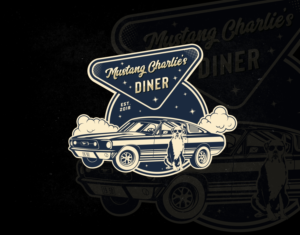 Mustang Charlie's Diner | Logo-Design von Ankit Bhattarai