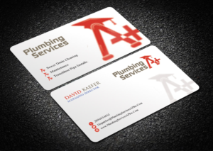 Business Card Design by Sandaruwan for plumbing services A+ | Design #18728576