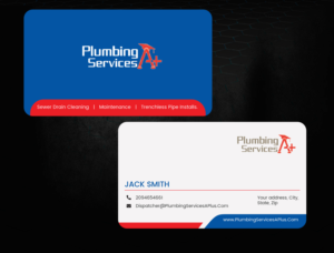business card design for a plumbing contractor | Business Card Design by Expert Designer