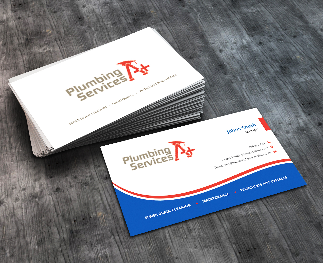 Business Card Design by AbyJohns for plumbing services A+ | Design #18729527