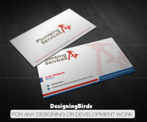 Business Card Design by Designing Birds for plumbing services A+ | Design: #18732598