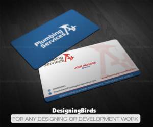 Business Card Design by Designing Birds for plumbing services A+ | Design: #18732753