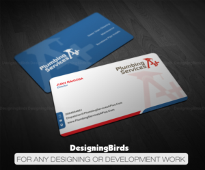 Business Card Design by Designing Birds for plumbing services A+ | Design: #18733213