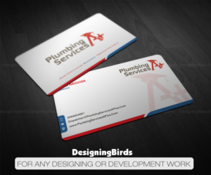 Business Card Design by Designing Birds for plumbing services A+ | Design: #18733214