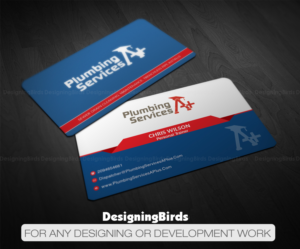 Business Card Design by Designing Birds for plumbing services A+ | Design: #18738966